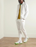Nike Tennis - Court Heritage Logo-Appliquéd Tech-Jersey Tennis Jacket - White