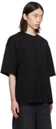 Wooyoungmi Black Embroidered T-Shirt