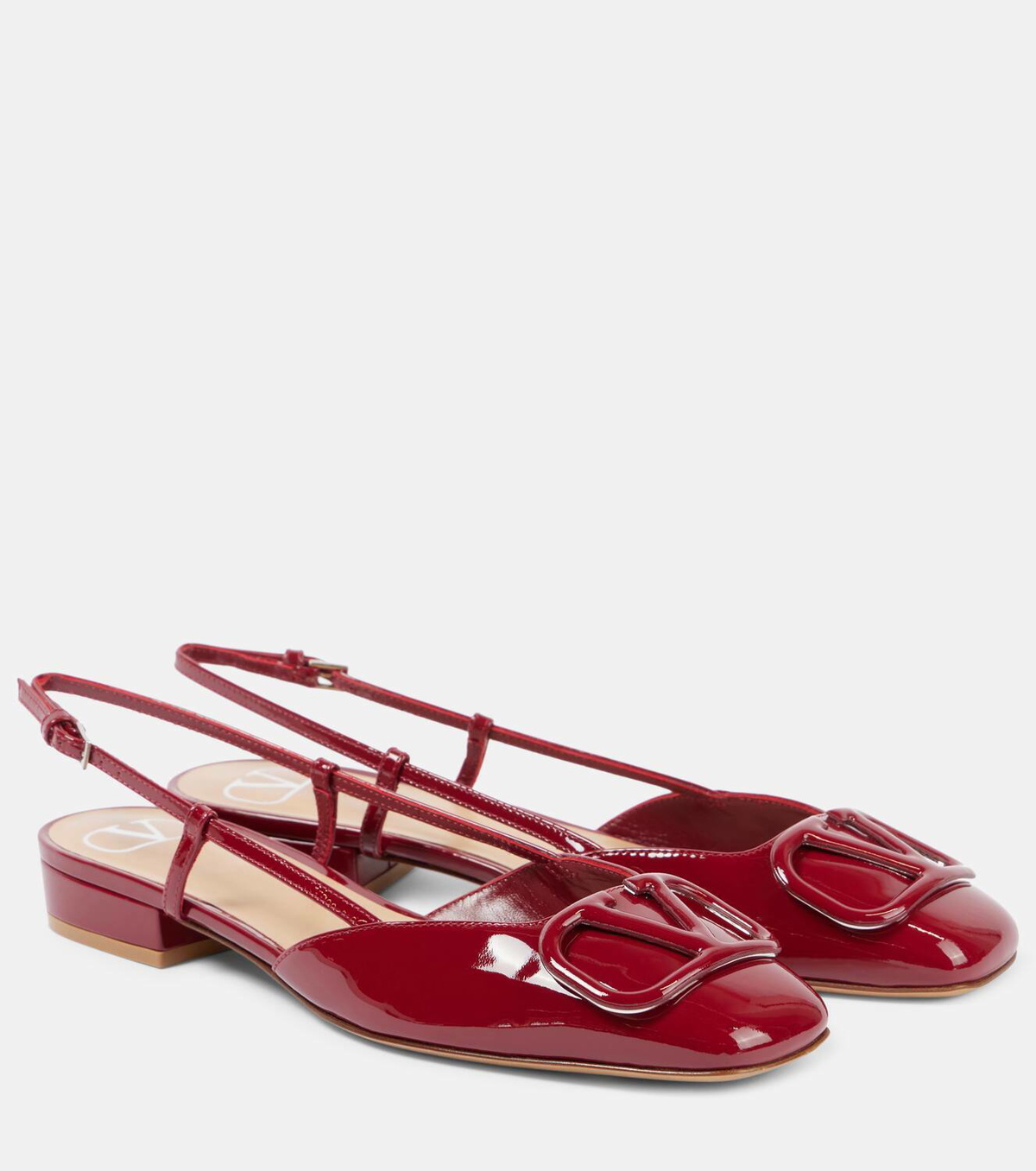 【Valentino Garavani】 VLogo Signature patentレザーフラット Valentino Garavani VLogo Signature Patent Leather Ballerina