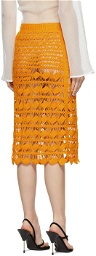 Acne Studios Orange Crochet Skirt