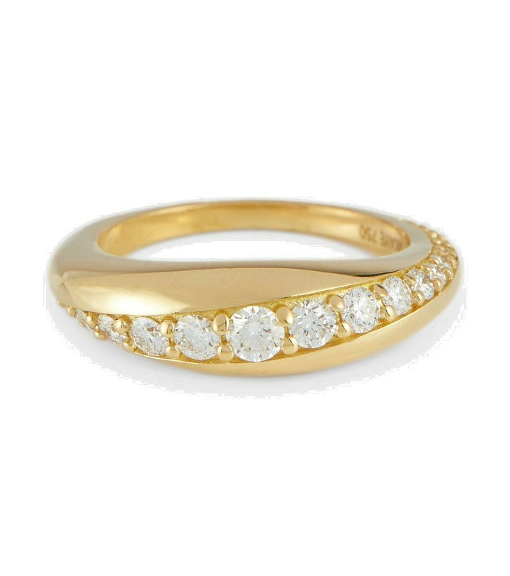 Photo: Melissa Kaye Remi 18kt gold ring with diamonds