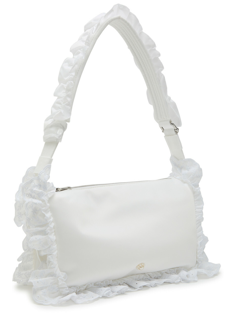 Simone Rocha Pillowcase Ruffled Nylon Shoulder bag - White - One Size
