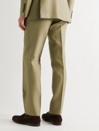 TOM FORD - Shelton Slim-Fit Wool and Silk-Blend Suit Trousers - Green