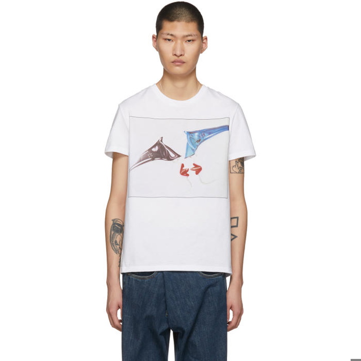 Photo: Stella McCartney White Members and Non-Members Only Love Visitor Idol T-Shirt
