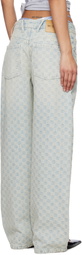 MISBHV Blue Monogram Ocean Washed Jeans