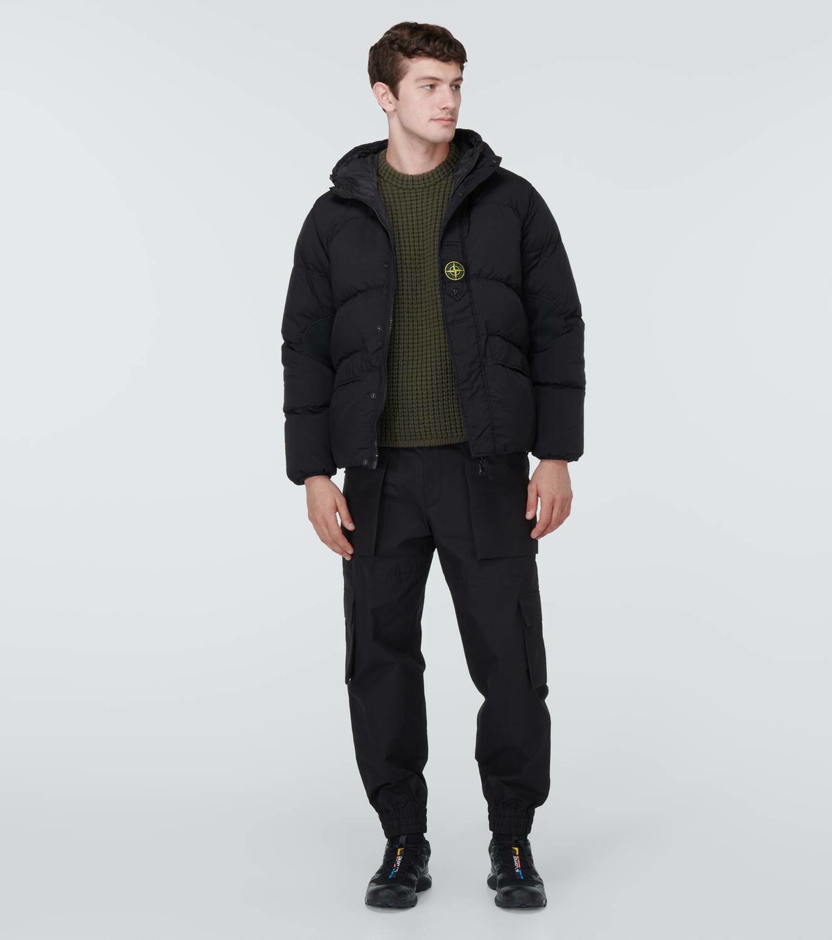 Stone Island Waffle-knit wool sweater