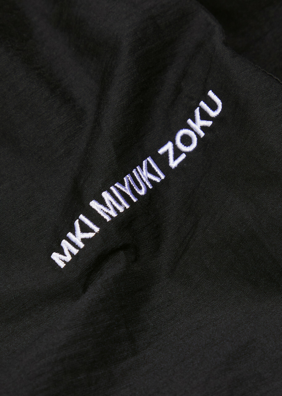 Mki Miyuki Zoku Washed Cotton-blend Short Black