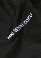 Mki Miyuki Zoku Washed Cotton-blend Short Black