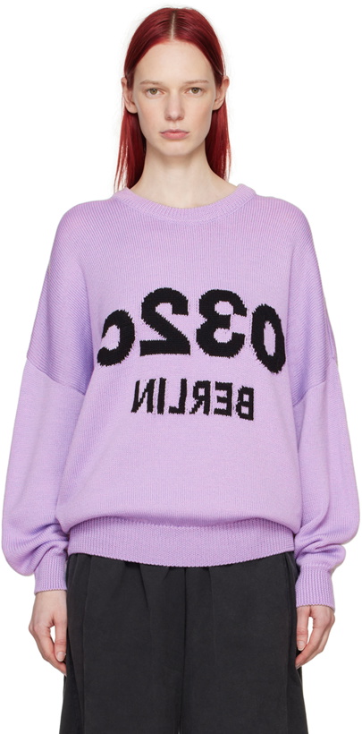 Photo: 032c Purple Selfie Sweater