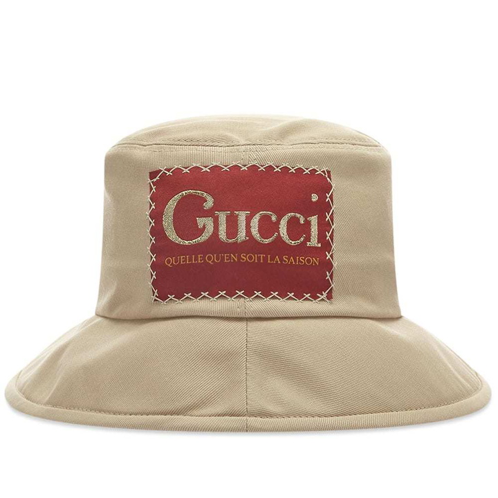 Photo: Gucci Patch Logo Bucket Hat