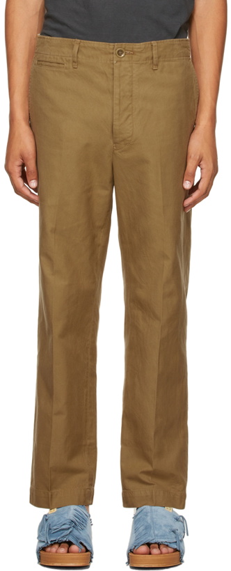 Photo: Visvim Khaki Tapered Chino Trousers