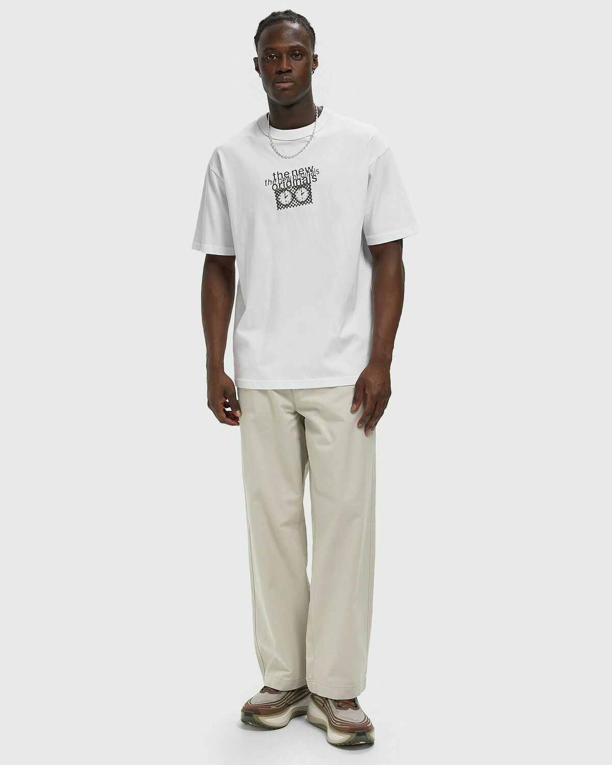 The New Originals CHECKMATE TEE White Mens Shortsleefe