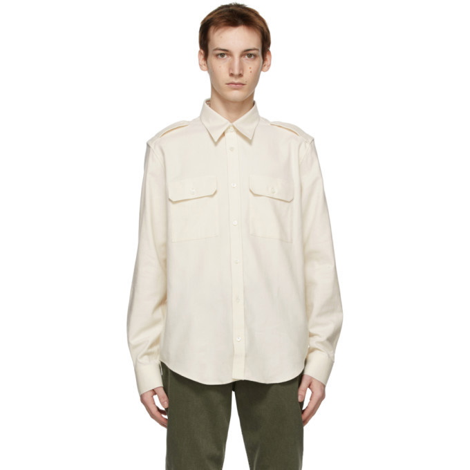 Photo: Helmut Lang Off-White Strap Shirt