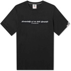 Men's AAPE Graffiti Word T-Shirt in Black