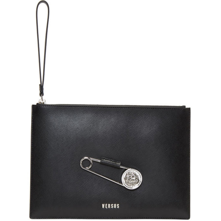 Photo: Versus Black Large Safety Pin Pouch