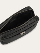 Ferragamo Mens Gancini pouch in Black