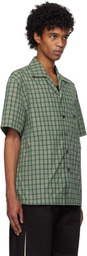 Kijun Green Check Half Sleeve Shirt