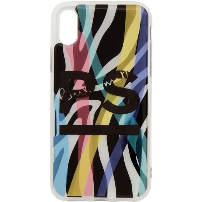 Photo: PS by Paul Smith Multicolor Neon Zebra iPhone X Case