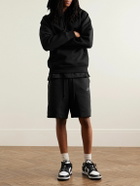 Nike - Straight-Leg Cotton-Blend Tech-Fleece Drawstring Shorts - Black