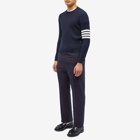 Thom Browne Men's Engineered 4 Bar Trouser in Dark Blue