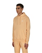 Nike Logo Fleece Hooded Sweatshirt Orange Chalk/Orange