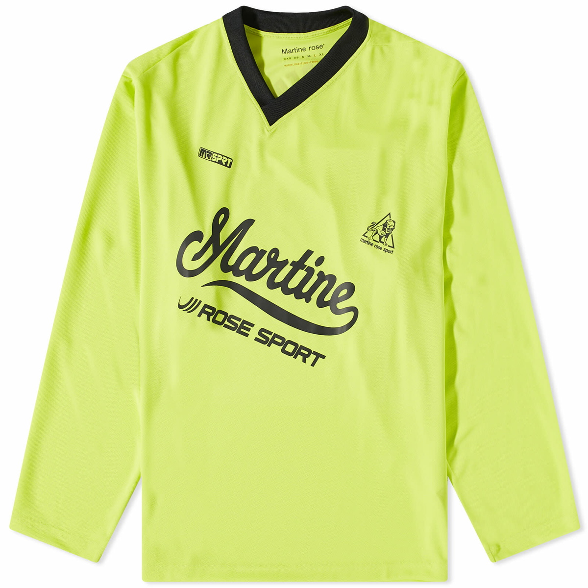 Martine Rose Long Sleeve Football Top in Green for Men