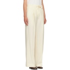 Moncler Off-White Gabardine Tailored Trousers