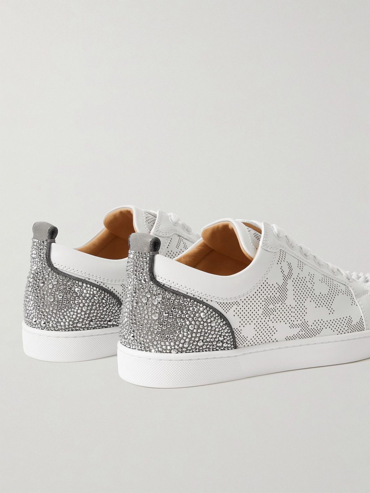 Christian Louboutin, Lou Spikes perforated leather sneakers
