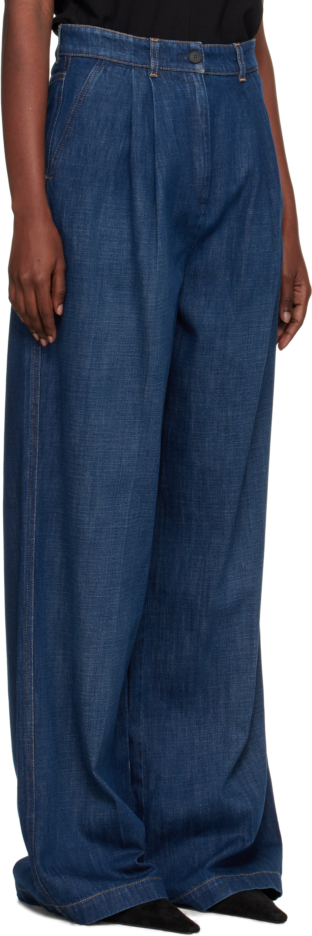 Lanvin Blue Darted Jeans