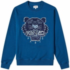 Kenzo Men's Festive Tiger Original Crew Sweat in Midnight Blue