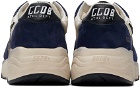 Golden Goose Navy & Off-White Dad-Star Sneakers