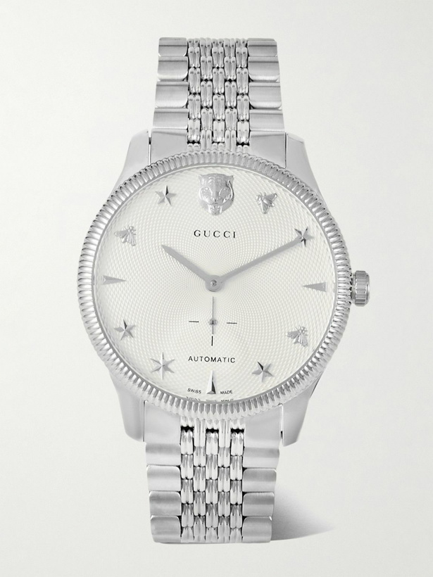 Photo: GUCCI - G-Timeless Automatic 40mm Stainless Steel Watch