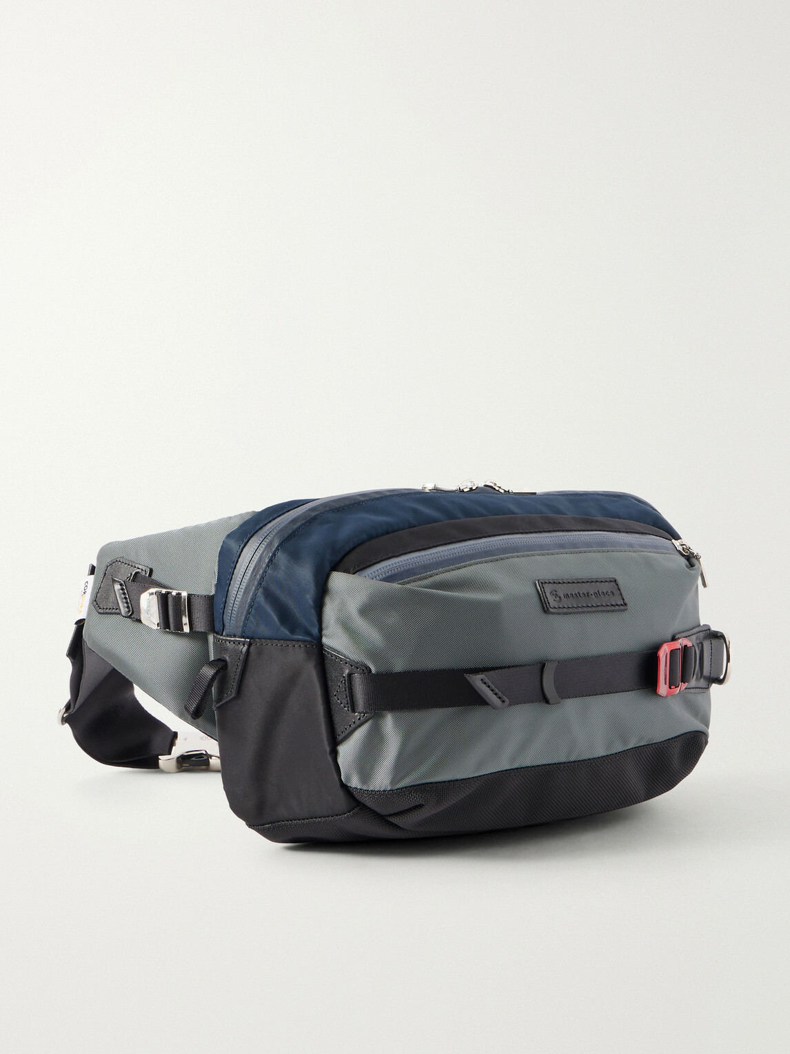 Master-Piece - Leather-Trimmed CORDURA® Twill Belt Bag
