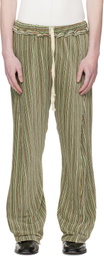 Edward Cuming Green Twisted Track Pants