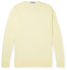 John Smedley - Slim-Fit Sea Island Cotton and Cashmere-Blend Sweater - Yellow