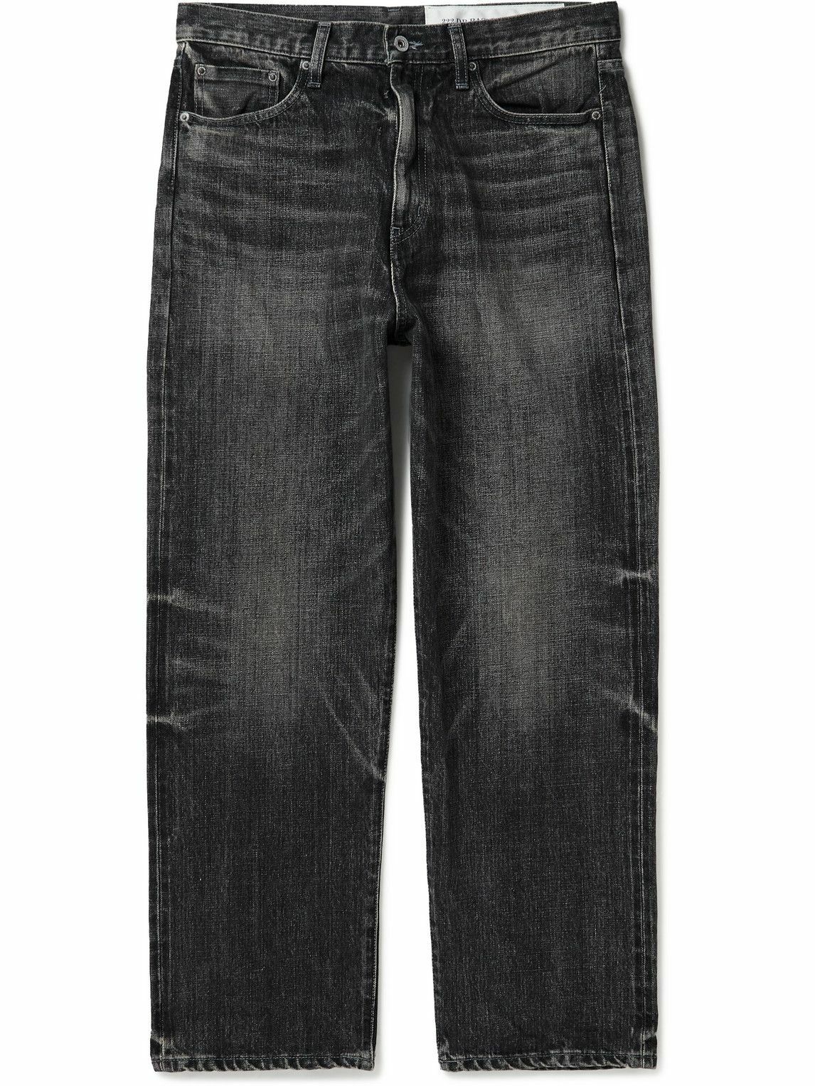 Neighborhood - Straight-Leg Logo-Appliquéd Garment-Dyed Selvedge Jeans ...