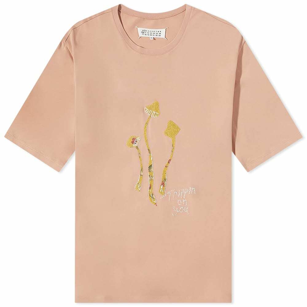 Maison Margiela Men's Trippin' On You T-Shirt in Dusty Pink Maison Margiela Men's Trippin' On You T-Shirt in Dusty Pink