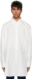 Maison Margiela Off-White Oversized Poplin Shirt