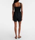 Faithfull Emilia lace-trimmed cotton romper