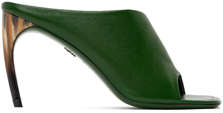 Ferragamo Green Nymphe Mules Salvatore Ferragamo