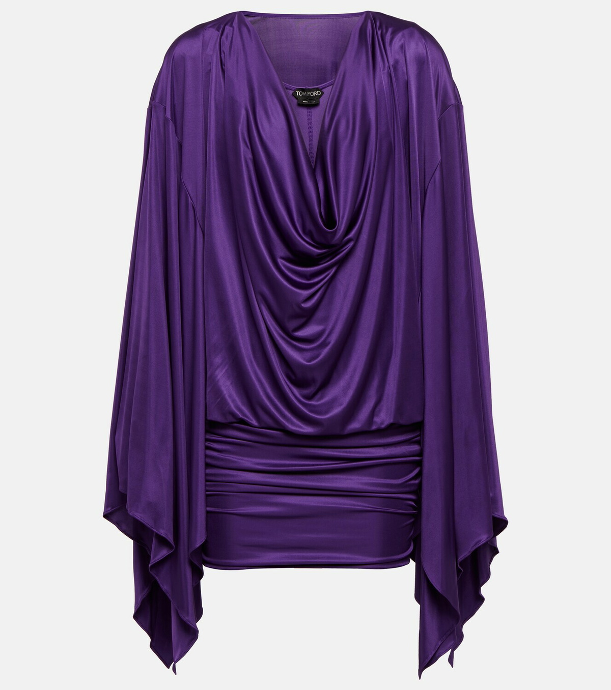 Tom Ford - Cowl-neck satin minidress TOM FORD