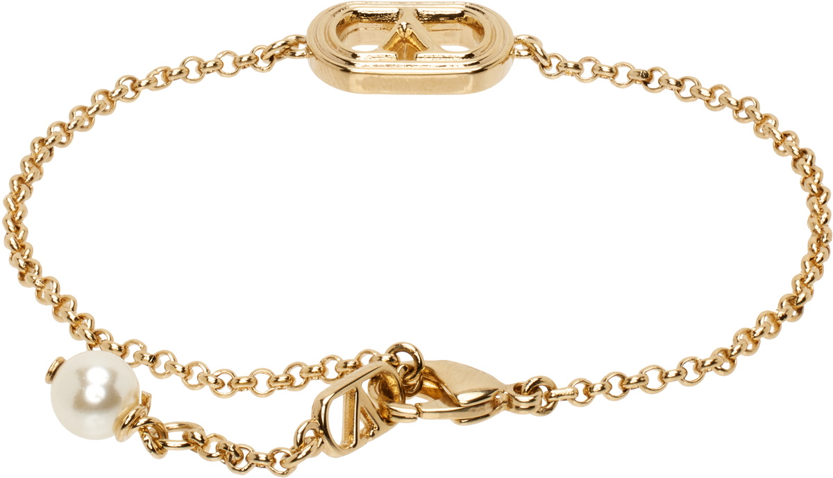 Valentino Garavani Gold Oval Bracelet