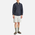 Folk Men's Linen Assembly Shorts in Silver Grey