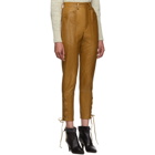 Isabel Marant Brown Leather Cadix Pants