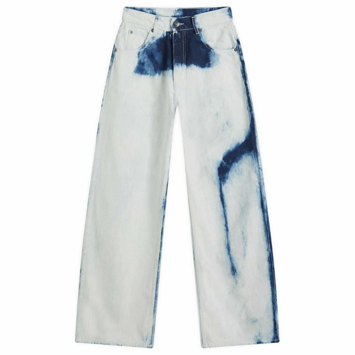 Photo: Charles Jeffrey Women's Loverboy Wide Denim Jean in White Bleach
