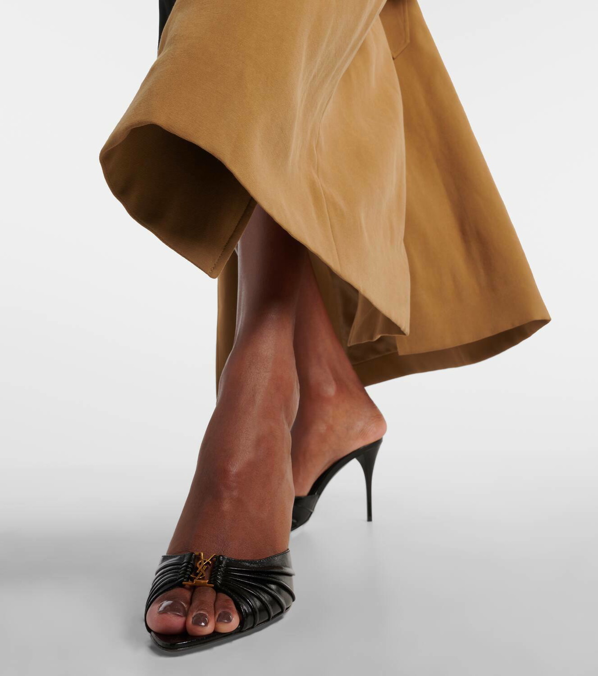 Saint Laurent Babylone 90 leather mules Saint Laurent