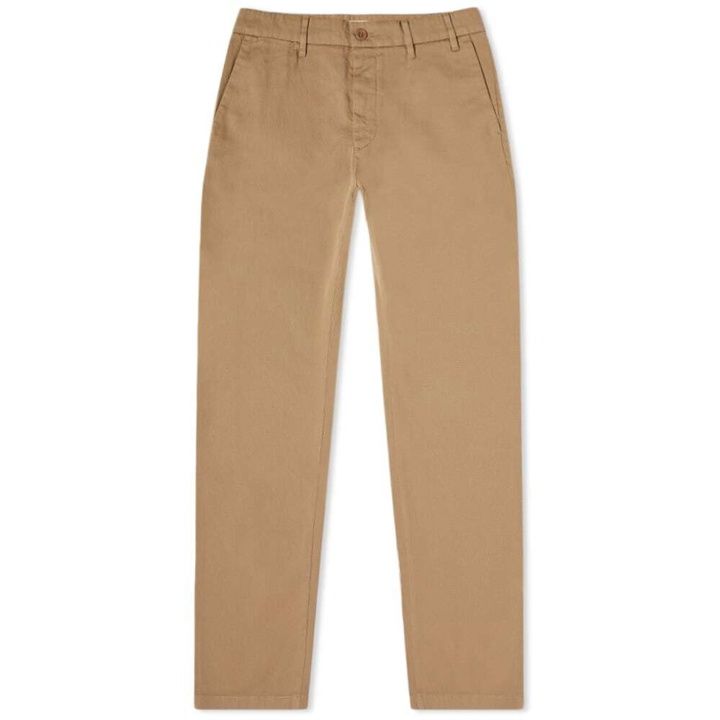 Photo: Norse Projects Men's Aros Slim Light Stretch Chino in Utility Khaki