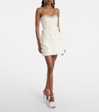 Leo Lin Sophie embellished lace minidress