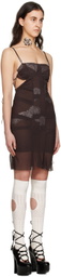 nastyamasha SSENSE Exclusive Brown Mini Dress