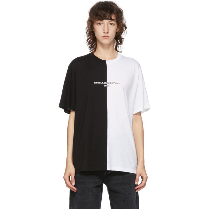 Photo: Stella McCartney Black and White Panelled 2001 T-Shirt